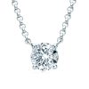 1 Carat Colorless Gold Plated Moissanite Necklace
