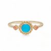 14k Gold Plated Turquoise Ring