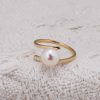 Women’s Gold Plated Pearl Ring