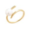 Women’s Gold Plated Pearl Ring
