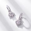 925 Sterling Silver Moissanite Drop Earrings
