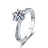 Moissanite Silver Ring