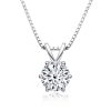 1 Carat Gold Plated Moissanite Necklace