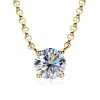 1 Carat Colorless Gold Plated Moissanite Necklace