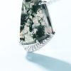 Moss Agate Silver Pendant
