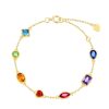 Multi Colored Cubic Zirconia Bracelet