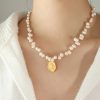 Freshwater Pearl Gold Plated Pendant Necklace
