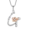 Sterling Silver Zircon Initial Custom Necklace