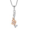 Sterling Silver Zircon Initial Custom Necklace