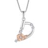 Sterling Silver Zircon Initial Custom Necklace