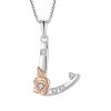 Sterling Silver Zircon Initial Custom Necklace