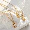 Gold Plated Nugget Freshwater Pearl Necklace