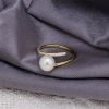 Women’s Gold Plated Pearl Ring