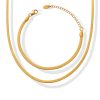 Gold Plated & Stainless Steel Bracelet and Necklace Set