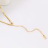 Sterling Silver Plated Gold Snake Chain Necklace