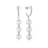 Sterling Silver Pearl Dangle Earrings