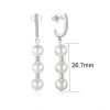 Sterling Silver Pearl Dangle Earrings