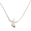 Triangle White Mother of Pearl Necklace