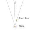 White Daisy Sterling Silver Necklace