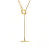 Gold Plated Lariat Necklace